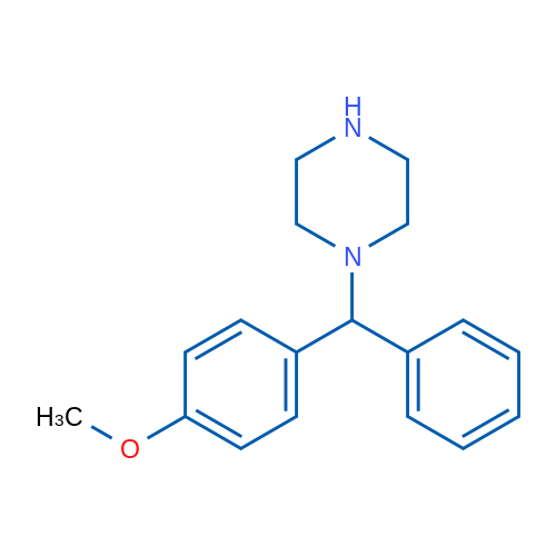 1-((4-Methoxyphenyl)(phenyl)methyl)piperazine 1g
