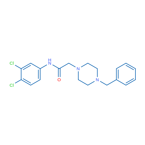 2-(4-Benzylpiperazin-1-yl)-N-(3,4-dichlorophenyl)acetamide 1g