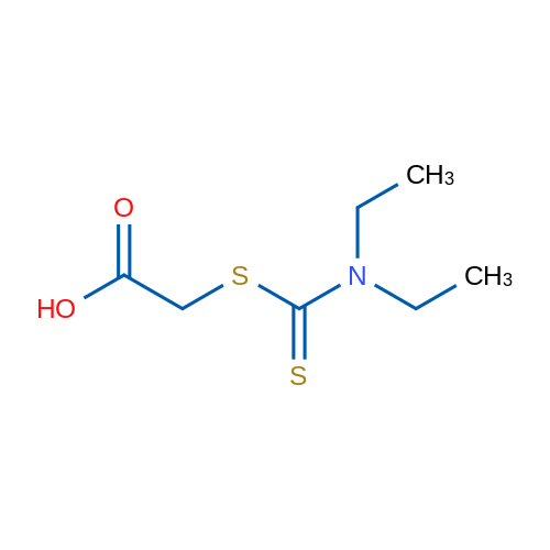 2-((Diethylcarbamothioyl)thio)acetic acid 1g