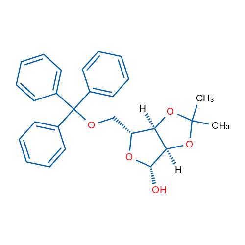(3aR,4R,6R,6aR)-2,2-Dimethyl-6-((trityloxy)methyl)tetrahydrofuro[3,4-d][1,3]dioxol-4-ol 1g