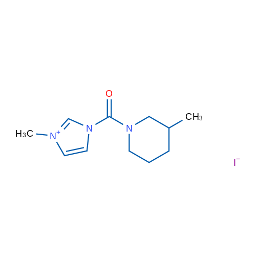 3-Methyl-1-(3-methylpiperidine-1-carbonyl)-1H-imidazol-3-ium iodide 1g
