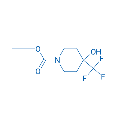 tert-Butyl 4-hydroxy-4-(trifluoromethyl)piperidine-1-carboxylate 250mg