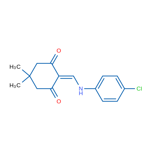 2-{[(4-chlorophenyl)amino]methylidene}-5,5-dimethylcyclohexane-1,3-dione 1g