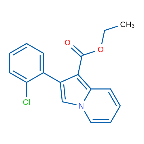 Ethyl 2-(2-chlorophenyl)indolizine-1-carboxylate 1g