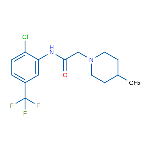 N-(2-Chloro-5-(trifluoromethyl)phenyl)-2-(4-methylpiperidin-1-yl)acetamide 1g