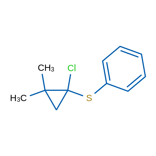 [(1-Chloro-2,2-dimethylcyclopropyl)thio]benzene 250mg