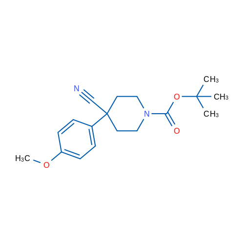 1-Boc-4-cyano-4-(4-methoxyphenyl)-piperidine 1g