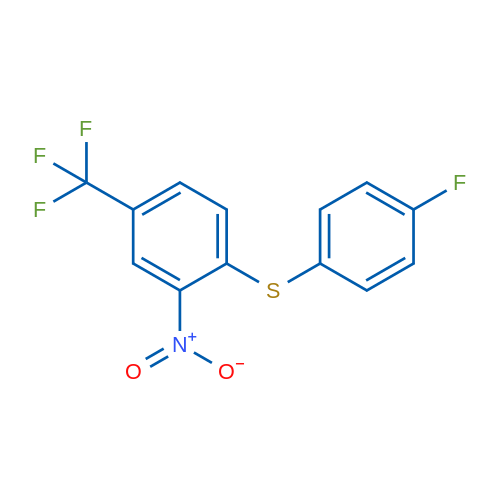 1-[(4-Fluorophenyl)sulfanyl]-2-nitro-4-(trifluoromethyl)benzene 1g