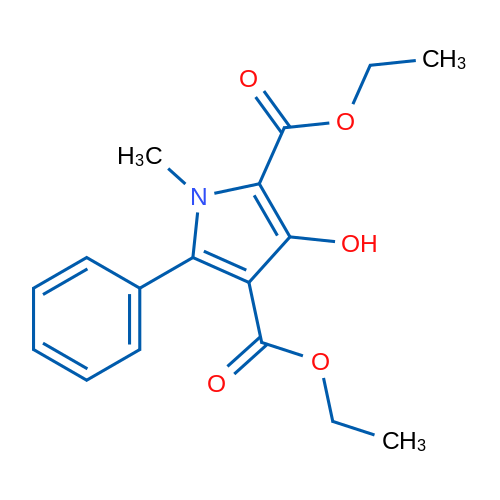 Diethyl 3-hydroxy-1-methyl-5-phenyl-1H-pyrrole-2,4-dicarboxylate 10g