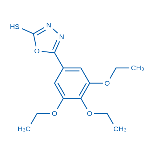 5-(3,4,5-Triethoxyphenyl)-1,3,4-oxadiazole-2-thiol 250mg