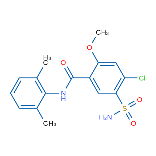 4-Chloro-N-(2,6-dimethylphenyl)-2-methoxy-5-sulfamoylbenzamide 1g