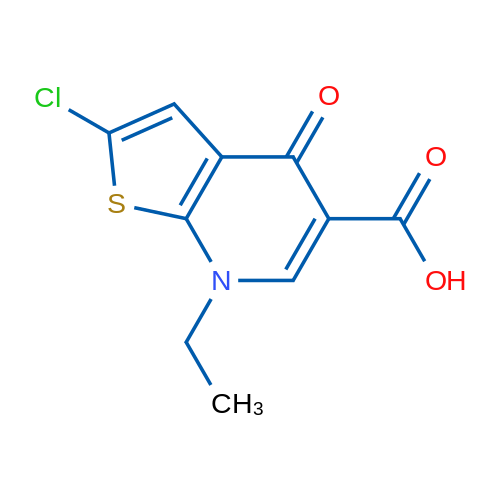 2-Chloro-7-ethyl-4-oxo-4,7-dihydrothieno[2,3-b]pyridine-5-carboxylic acid 1g