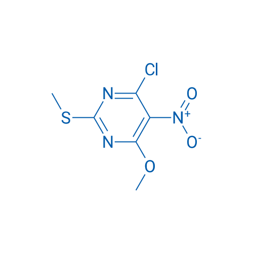 4-Chloro-6-methoxy-2-(methylthio)-5-nitropyrimidine 100mg
