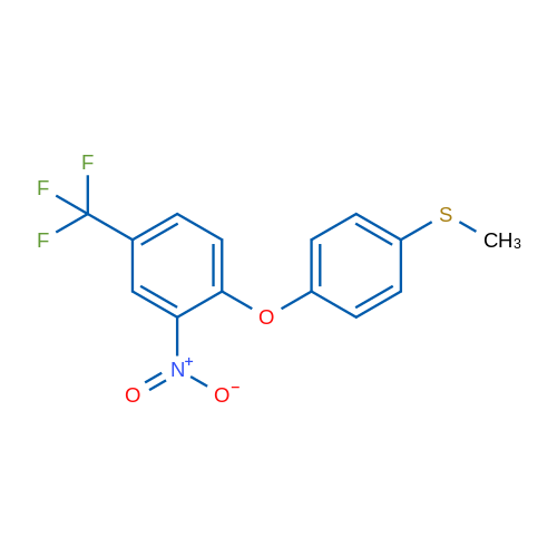 Methyl(4-(2-nitro-4-(trifluoromethyl)phenoxy)phenyl)sulfane 25g