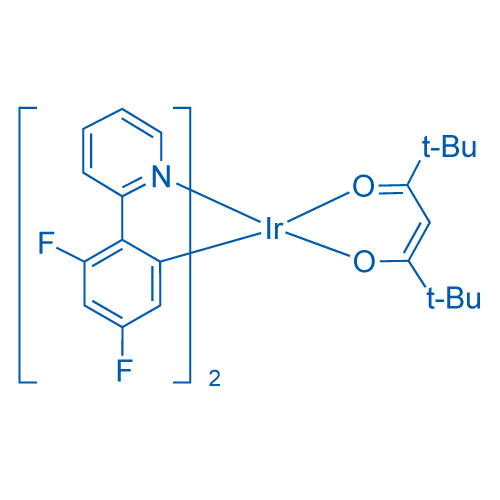 Bis[3,5-difluoro-2-(2-pyridinyl-κN)phenyl-κC](2,2,6,6-tetramethyl-3,5-heptanedionato-κO,κO')iridium(III) 250mg