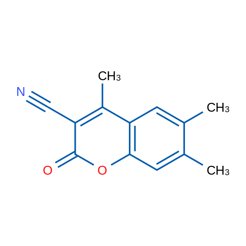 4,6,7-Trimethyl-2-oxo-2H-chromene-3-carbonitrile 1g