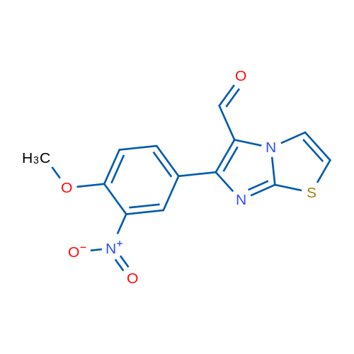 6-(4-Methoxy-3-nitrophenyl)imidazo[2,1-b]thiazole-5-carbaldehyde 1g