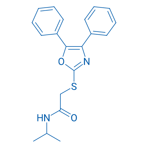 2-((4,5-Diphenyloxazol-2-yl)thio)-N-isopropylacetamide 100mg