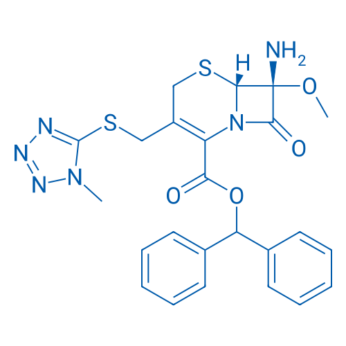 Benzhydryl (6R,7S)-7-amino-7-methoxy-3-(((1-methyl-1H-tetrazol-5-yl)thio)methyl)-8-oxo-5-thia-1-azabicyclo[4.2.0]oct-2-ene-2-carboxylate 100g