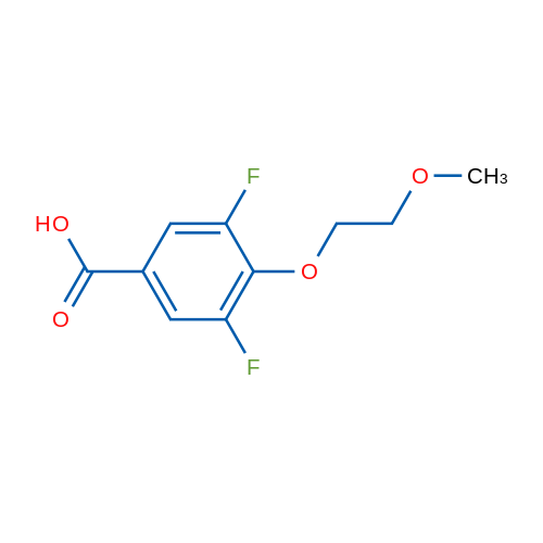 3,5-Difluoro-4-(2-methoxyethoxy)benzoic acid 1g