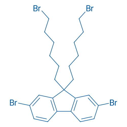 2,7-Dibromo-9,9-bis(6-bromohexyl)-9H-fluorene 250mg