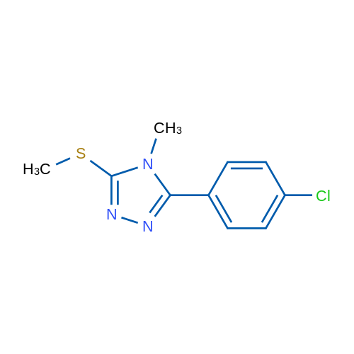3-(4-Chlorophenyl)-4-methyl-5-(methylthio)-4H-1,2,4-triazole 1g