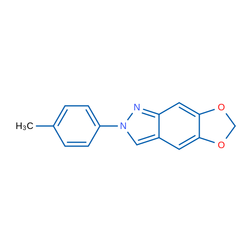 2-(p-Tolyl)-2H-[1,3]dioxolo[4,5-f]indazole 1g
