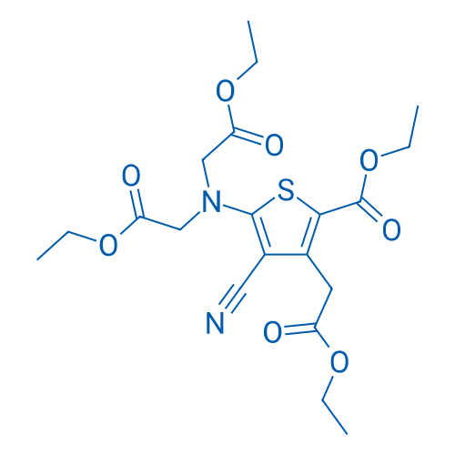 Diethyl 2,2'-((3-cyano-4-(2-ethoxy-2-oxoethyl)-5-(ethoxycarbonyl)thiophen-2-yl)azanediyl)diacetate 500g