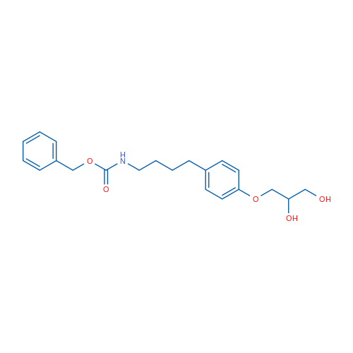 Benzyl (4-(4-(2,3-dihydroxypropoxy)phenyl)butyl)carbamate 1g