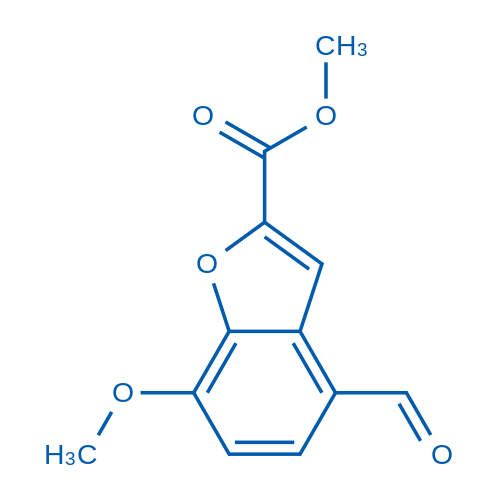 Methyl 4-formyl-7-methoxy-1-benzofuran-2-carboxylate 100mg
