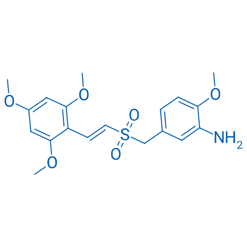 (E)-2-Methoxy-5-(((2,4,6-trimethoxystyryl)sulfonyl)methyl)aniline 100mg