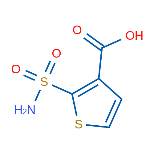 2-Sulfamoylthiophene-3-carboxylic acid 250mg