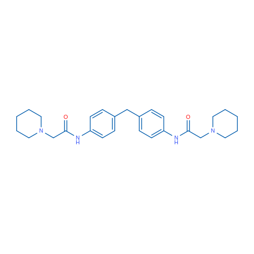 2-(Piperidin-1-yl)-N-[4-({4-[2-(piperidin-1-yl)acetamido]phenyl}methyl)phenyl]acetamide 1g