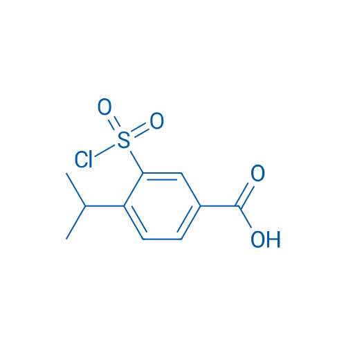 3-(Chlorosulfonyl)-4-isopropylbenzoic acid 250mg