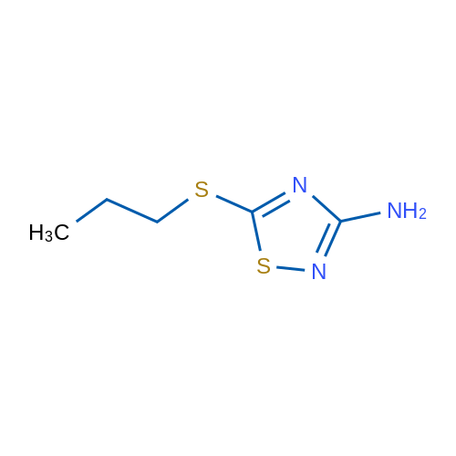 3-Amino-5-propylthio-1,2,4-thiadiazole 1g