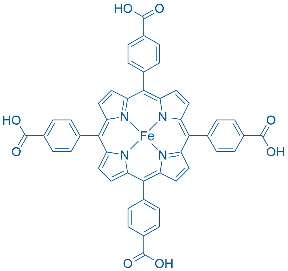 Hydrogen (SP-4-1)-[[4,4',4'',4'''-(21H,23H-porphine-5,10,15,20-tetrayl-κN21,κN22,κN23,κN24)tetrakis[benzoato]](6-)]ferrate(4-) (4:1) 100mg