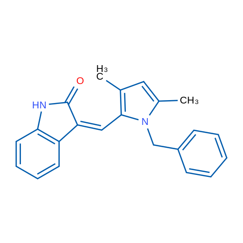 (3Z)-3-[(1-Benzyl-3,5-dimethyl-1H-pyrrol-2-yl)methylidene]-2,3-dihydro-1H-indol-2-one 1g
