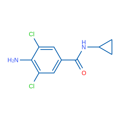 4-Amino-3,5-dichloro-N-cyclopropylbenzamide 5g