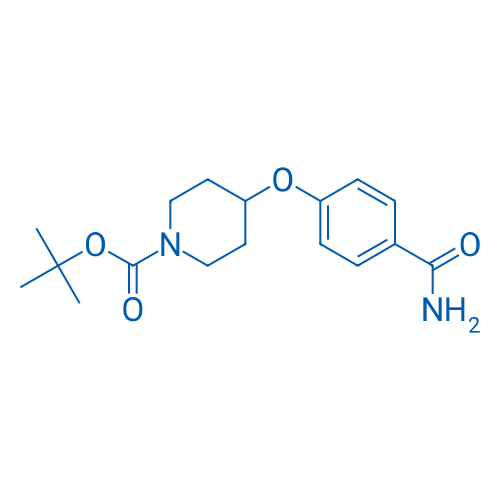 tert-Butyl 4-(4-carbamoylphenoxy)piperidine-1-carboxylate 1g