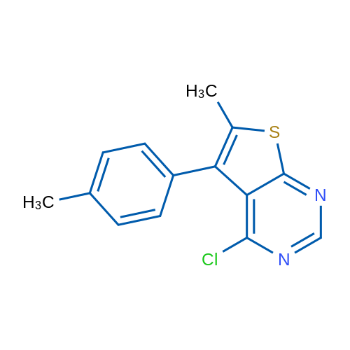4-chloro-6-methyl-5-(4-methylphenyl)thieno[2,3-d]pyrimidine 1g