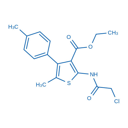 Ethyl 2-(2-chloroacetamido)-5-methyl-4-(4-methylphenyl)thiophene-3-carboxylate 50mg