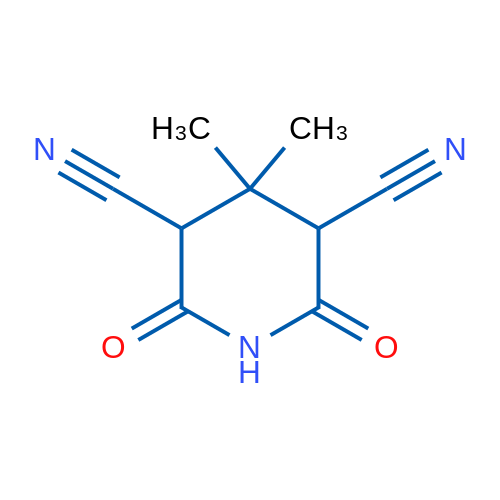 4,4-Dimethyl-2,6-dioxopiperidine-3,5-dicarbonitrile 1g