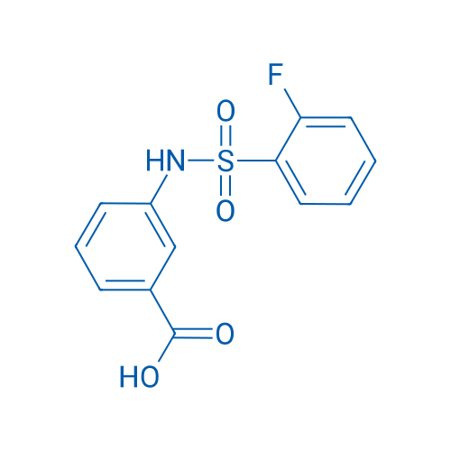 3-(2-Fluorophenylsulfonamido)benzoic acid 250mg
