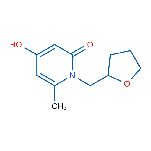 4-Hydroxy-6-methyl-1-(tetrahydrofuran-2-ylmethyl)pyridin-2(1H)-one 1g