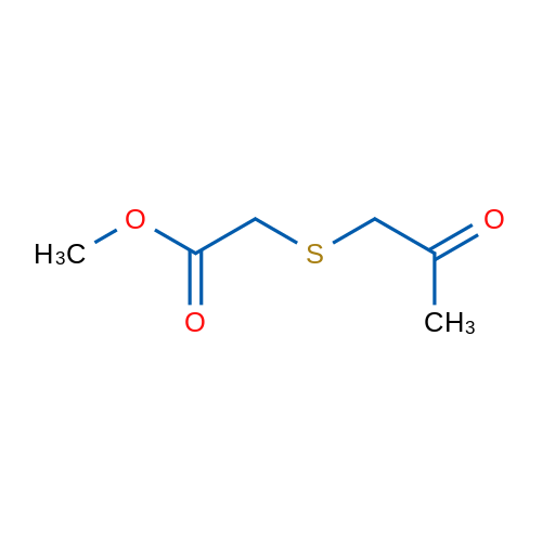 Methyl 2-[(2-oxopropyl)sulfanyl]acetate 5g