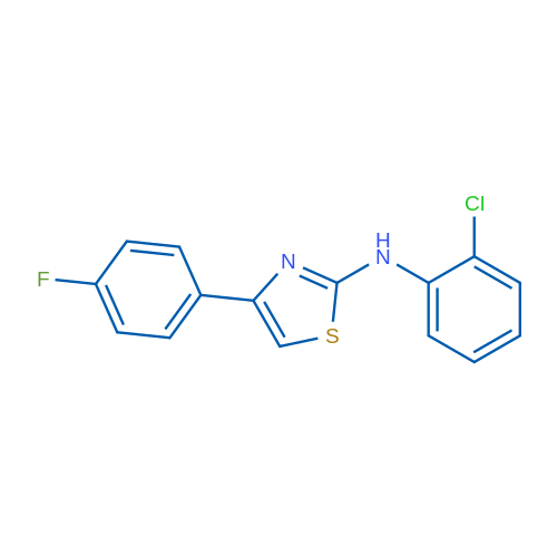 N-(2-Chlorophenyl)-4-(4-fluorophenyl)-1,3-thiazol-2-amine 1g