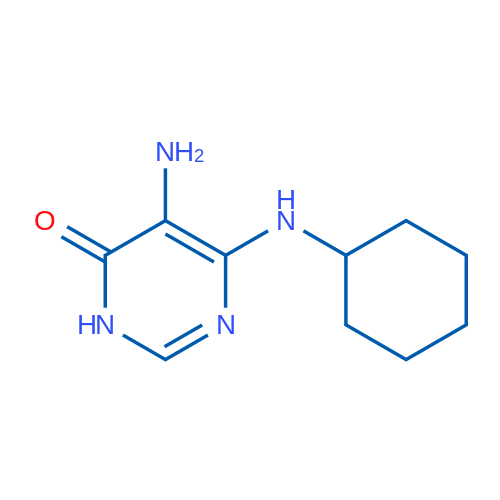 5-Amino-6-(cyclohexylamino)pyrimidin-4(3H)-one 1g