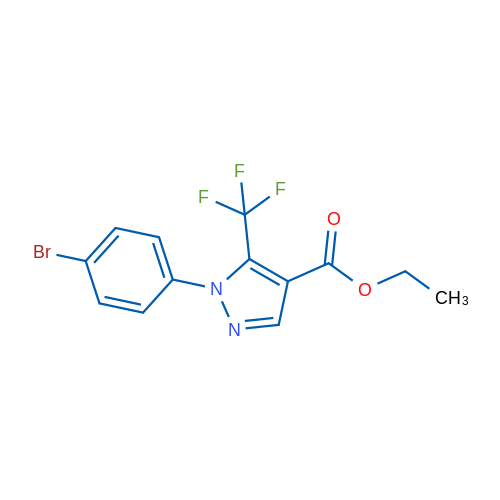 Ethyl 1-(4-bromophenyl)-5-(trifluoromethyl)-1H-pyrazole-4-carboxylate 1g