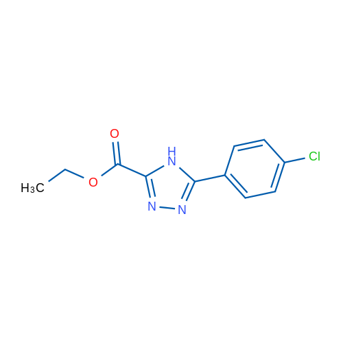Ethyl 5-(4-chlorophenyl)-4H-1,2,4-triazole-3-carboxylate 250mg