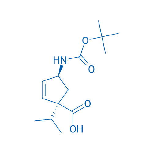(1S,4S)-4-((tert-Butoxycarbonyl)amino)-1-isopropylcyclopent-2-ene-1-carboxylic acid 250mg